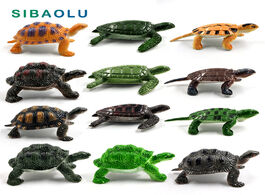 Foto van Huis inrichting 12pcs simulation sea turtle tortoise figurine animal model diy home decor miniature 