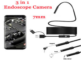 Foto van Gereedschap 7mm 3 in 1 mini endoscope camera 6 led waterproof borescope inspection cameras usb camco