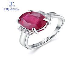 Foto van Sieraden tbj ruby rings natural gemstone oval 9 11mm 925 sterling silver fashion fine jewelry for gi