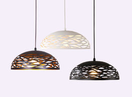 Foto van Lampen verlichting modern led pendant lights metal hollow dining room lamp living bedroom shop bar c