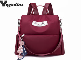 Foto van Tassen high quality oxford backpack for women capacity anti theft zipper travel large daypack cute p