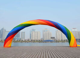 Foto van Huis inrichting d 10m inflatable rainbow arch advertising with blower 220v