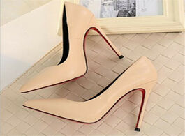 Foto van Schoenen thin heels pointed toe spring and autumn pumps new nude color women s shoes are sexy high
