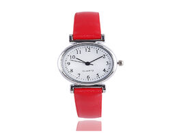 Foto van Horloge fashion quartz watch for women luxury female watches clock wrist pu leather band classic dai