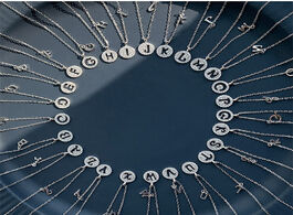 Foto van Sieraden trendy diamond delicate 26 letters a z necklace 925 sterling silver pendant fashion women j