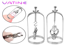Foto van Schoonheid gezondheid vatine 1pair metal nipple clips bondage stimulator adjustable torture play cla
