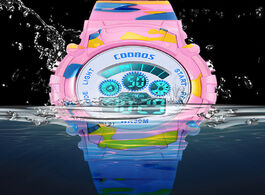 Foto van Horloge 2020 sport watches for girls multifunction camouflage calendar alarm digital wristwatch gift
