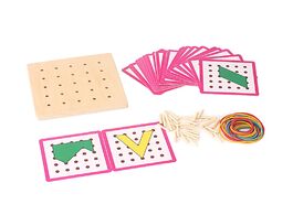 Foto van Speelgoed montessori sensorial toys materials board wooden games geometric rubber band gifts math ki