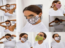Foto van Sieraden sparkle mesh jewelry mask glitter rhinestone resin for men women spring new covering access