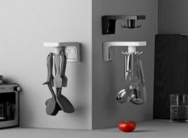 Foto van Huis inrichting retractable seamless hooks no punching kitchen wall storage rack rotary expansion co