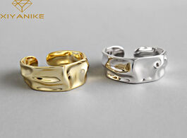 Foto van Sieraden xiyanike 925 sterling silver engagement rings for women couple trendy irregular geometric h