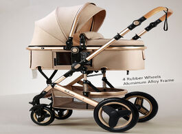 Foto van Baby peuter benodigdheden belecoo lightweight luxury stroller 3 in 1 portable high landscape reversi