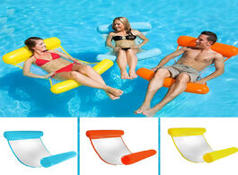 Foto van Meubels new water hammock inflatable swimming pool outdoor floatable air mattress beach lounge chair