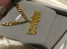 Foto van Sieraden fashion cuba chain custom name necklace for women stainless steel personalized crown pendan