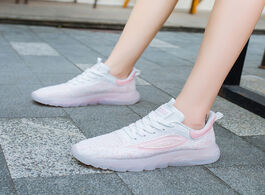 Foto van Schoenen high quality women shoes sneakers vulcanized casual flat white mesh soft walking footwear z