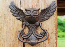 Foto van Bevestigingsmaterialen jd american style iron knocker crafts vintage owl door knocking antique handl