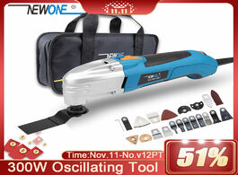 Foto van Gereedschap newone 120v 220v 300w electric multi function oscillating tool kit renovator trimmer saw