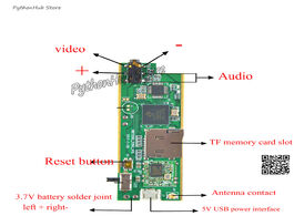 Foto van Bevestigingsmaterialen wireless remote monitoring module analog signal camera av to wifi video image