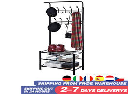 Foto van Meubels bedroom hanger rack hanging shoes wall shelves living room removable clothes multi function 