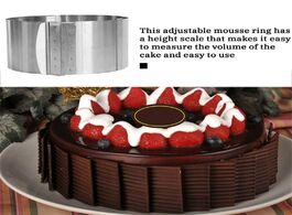 Foto van Huis inrichting 1pc adjustable mousse ring 3d round cake molds stainless steel baking moulds kitchen