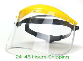 Foto van Beveiliging en bescherming protective masktransparent pvc anti saliva dustproof faces shields screen