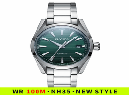 Foto van Horloge 2020 new green aquaterra 100m nh35a automatic watch fashion luxury mechanical wristwatch sol