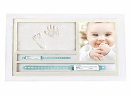 Foto van Baby peuter benodigdheden newborn hand and foot prints print mud photo frame one year old infants gi