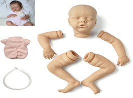 Foto van Speelgoed rbg bebe reborn kit 17 inches baby vinyl twin b unpainted unfinished doll parts diy blank