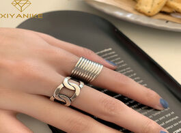Foto van Sieraden xiyanike 925 sterling silver thick chain ring female retro distressed index finger opening 