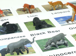 Foto van Speelgoed montessori animal match card cognition puzzles baby educational toys preschool toddler lan