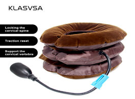 Foto van Schoonheid gezondheid inflatable cervical traction neck pillow massager and relaxation relieve fatig