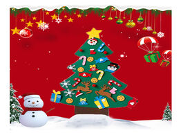 Foto van Speelgoed new christmas decorations baby montessori toys 2020 diy three dimensional felt tree childr