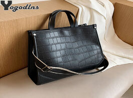 Foto van Tassen vintage stone pattern design handbag for women sling pu leather shoulder messenger bag ladies