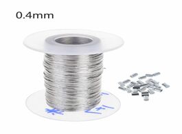 Foto van Gereedschap 100m stainless steel wire rope soft fishing lifting cable with 30pcs aluminum ferrules 0