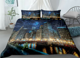 Foto van Huis inrichting dubai city digital duvet cover set single twin double queen king cal size bed linen