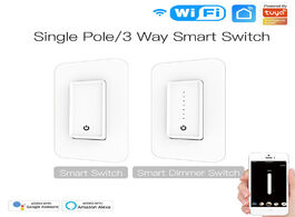 Foto van Beveiliging en bescherming smart home tuya wifi dimmer light switch voice control work alexa google 