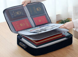 Foto van Tassen password office organizer bag business travel tote multi pouch credit card wallet cash holder