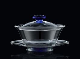 Foto van Huis inrichting 180 ml creative heat resistant glass gaiwan chinese tea tureen teacups kung fu maste