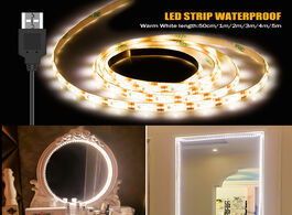 Foto van Lampen verlichting 1m 5m espejos luces makeup vanity mirror lamp usb cable powered dressing table li