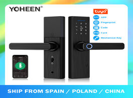 Foto van Beveiliging en bescherming yoheen wifi electronic smart door lock with tuya app security biometric f