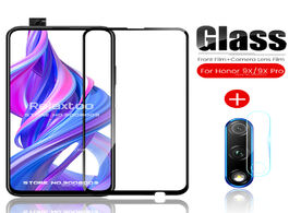 Foto van Telefoon accessoires 2 in 1 protective glass on honor 9x 9 x pro 9xpro camera lens film screen prote