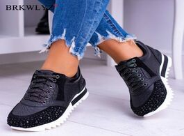 Foto van Schoenen women sparkling stone design sneakers casual flat comfortable walking shoes 2020 fashion