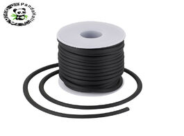 Foto van Sieraden pandahall 5mm round hollow silicone cord jewelry findings for making diy white black blue r