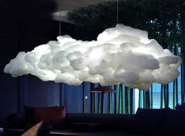 Foto van Lampen verlichting modern creative romantic white clouds pendant lights led lightning effect lamp so