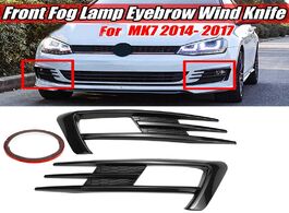 Foto van Auto motor accessoires car carbon fiber front fog lamp eyebrow wind knife cover trim for golf mk7 20