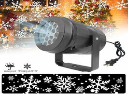 Foto van Lampen verlichting led stage lights snowflake light white snowstorm projector christmas atmosphere h