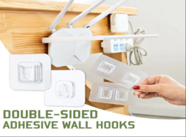 Foto van Huis inrichting home double sided adhesive wall hooks hanger strong transparent suction cup sucker s