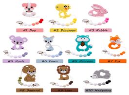 Foto van Baby peuter benodigdheden 1pc pacifier chain perle silicone beads fox teether rodents teething nippl