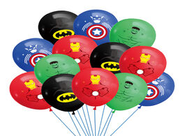 Foto van Speelgoed 10pcs 12 inches batman iron man hulk latex balloons super hero theme party decoration supp