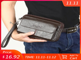 Foto van Tassen men s clutch bags for genuine leather hand bag male long money wallets mobile phone pouch man